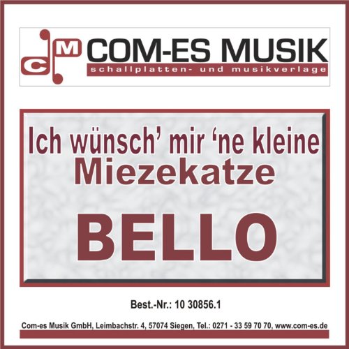 Ich Wünsch Mir Ne Kleine Miezekatze Text Ich wünsch mir 'ne kleine Mietzekatze von Bello bei Amazon Music
