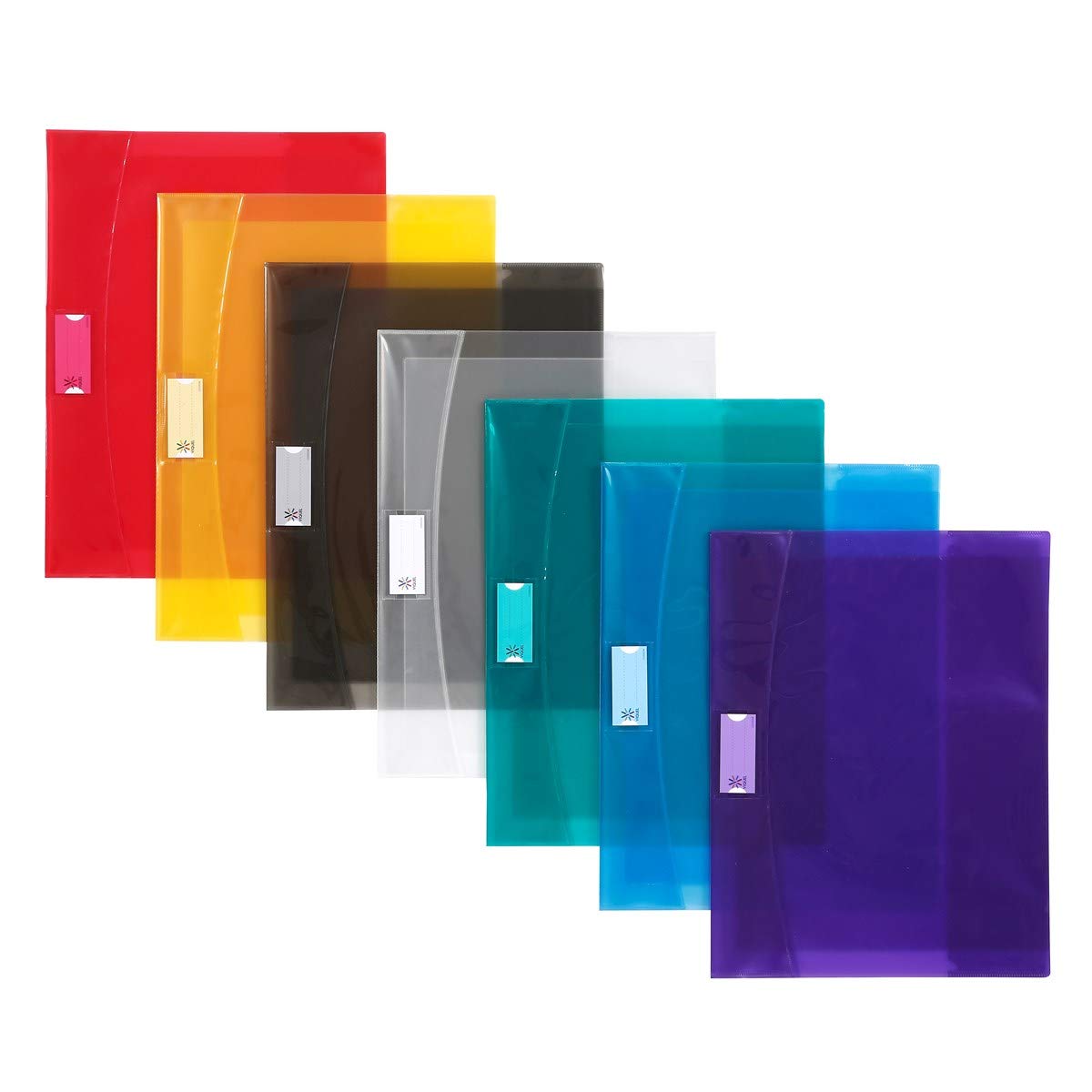Viquel - Lot de 10 Protège-Cahier 24X32 Transparents avec Rabats Strong Cover