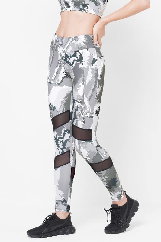 Image of Women's JUST-Dry 7 /8 DIGI CAMO Printed MESH Tights