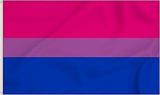 Storm&Lighthouse Bisexual Flag Bi Flag LGBTQ+ Pride Flags 5ft x 3ft with Eyelets Bisexuality Flag