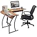 GreenForest L Shaped Gaming Computer Desk 58.1 inch, L-Shape Corner Gaming Table, Writing Studying PC Laptop Workstation for Home Office Bedroom, Bright Walnut
