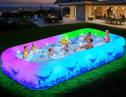 Vantacent89 Solar-Lit Inflatable Pool