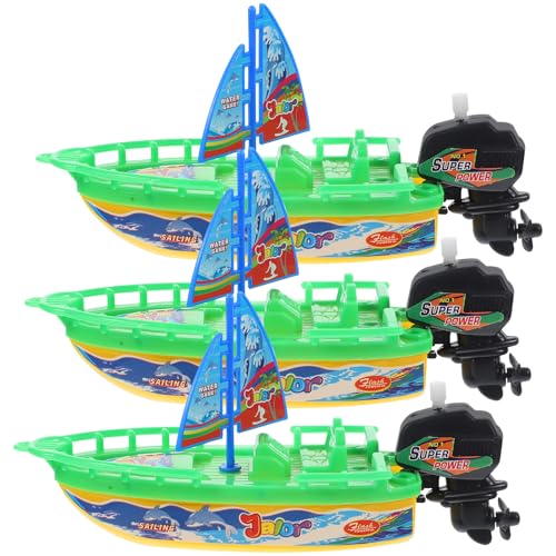 BESTonZON 3stücke Aufziehspielzeug Segelboot Wasserspielzeug Für Badewanne Und Pool Schwimmendes Kunststoffspielzeug Für Kleinkinder Badespaß Für Junge Mädchen Ab Jahr