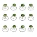 Newstarfactory Gorgeous Rhinestones Hair Spirals Clips Pack of One Dozen with Special Gift (Green)