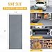 7.5x25 FT Garage Floor Mat, 2.8mm Thicked Flooring Roll 188 sqft Diamond Plate PVC Rubber Trailer Mat, Non-Slip Floor Protector Mat for Garage Warehouse Gyms Boats, Gray