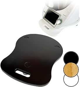 Premium vassoio scorrevole per Thermomix - TM7 - Gleiter di alta qualità in vetro acrilico premium - MADE IN GERMANY - spostamento senza oscillazioni e senza sforzo! (Nero lucido