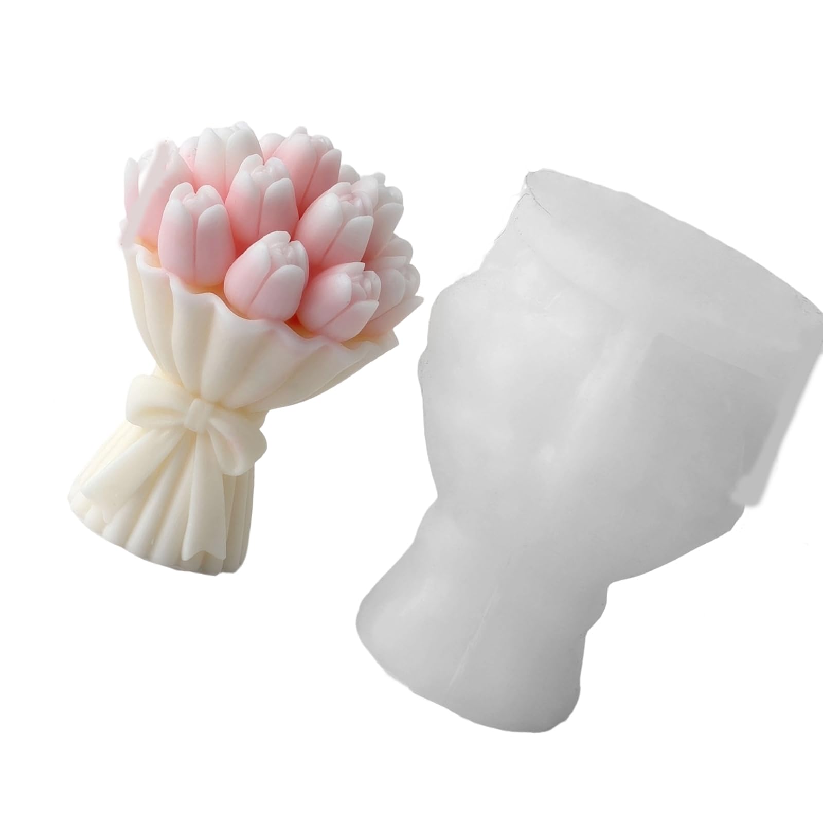 Snorvixre Silicone for Tulips Bouquet Sturdy Materials Ideal for Craft Enthusiasts Silicone Tulips