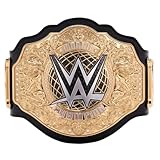 ZanderUS 2023 World Heavyweight Wrestling Championship Replica Belt - Adult Size Authentic Look Gold Plated Plates Wrestling Collector's Item, Black