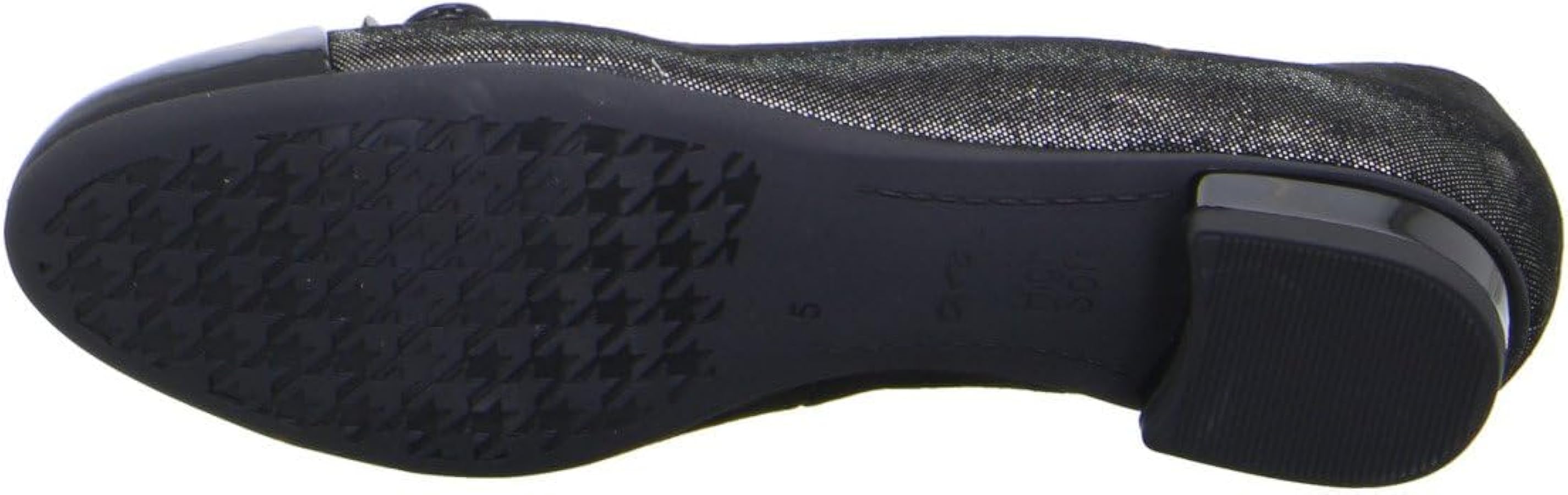 Zapatos Tipo Ballet Para Mujer ARA Siena - Negro, Talla 37 EU, Ancho, Suela Intercambiable