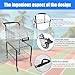 LivialyCity Training Ball Pickup Basket with Wheel Tennis Ball Storage Cart Holds 350 Balls Tennis Teaching Cart Basket Carrier Gatherer Picker Hopper Container