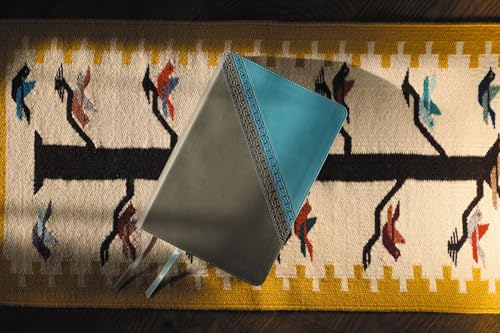 Image of NIV Application Bible, Leathersoft, Teal /Grey, Red Letter, Comfort Print: Bringing the Ancient Message of the Bible into Your World (NIV Application Commentary Resources)