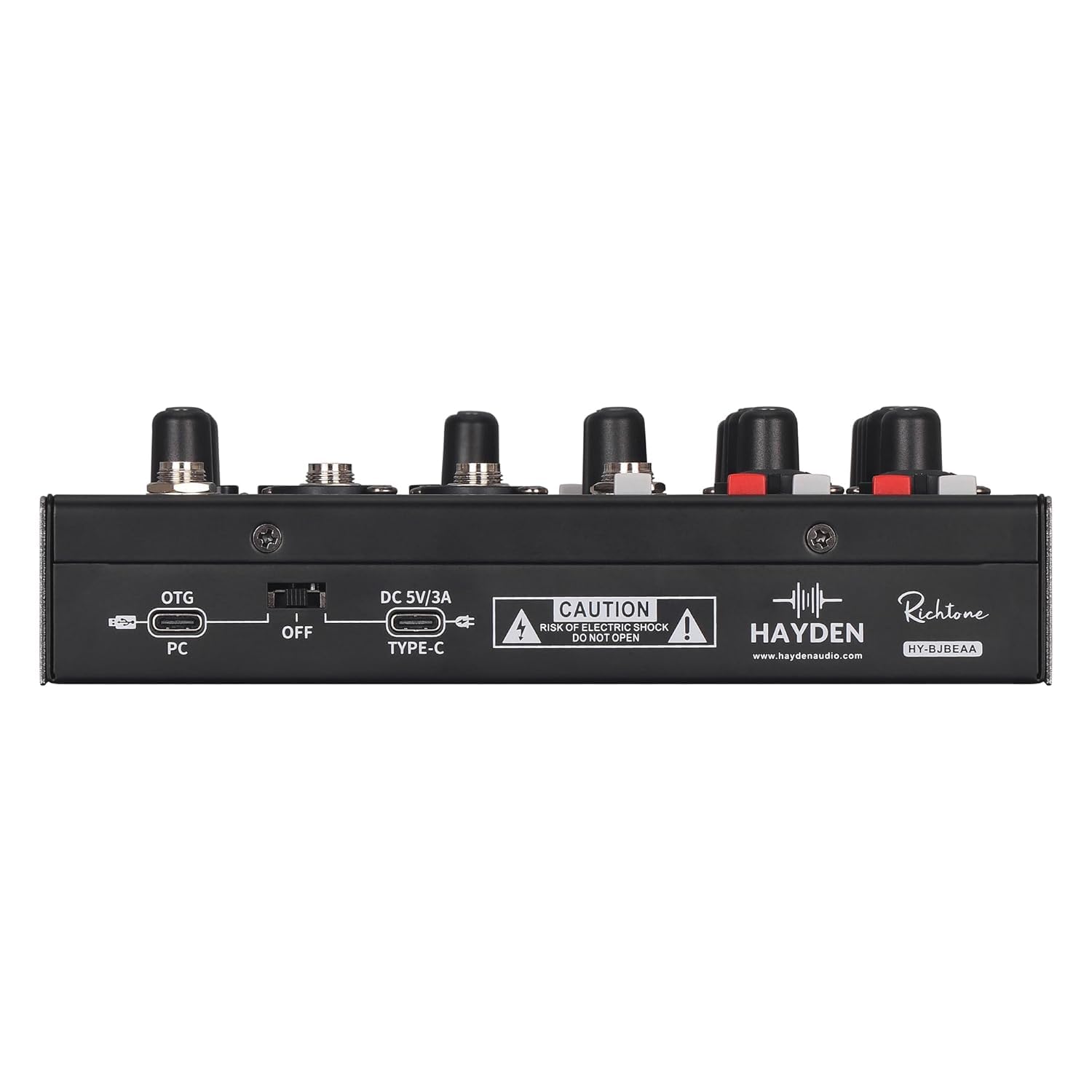 Hayden Richtone 4 Channel OTG Mixer | Professional USB Audio Interface & DJ Mixer for Mobile, PC, Studio Recording, Streaming, Karaoke, Live Sound | Portable OTG Mixing Console with Clear Sound — Amazon image 4