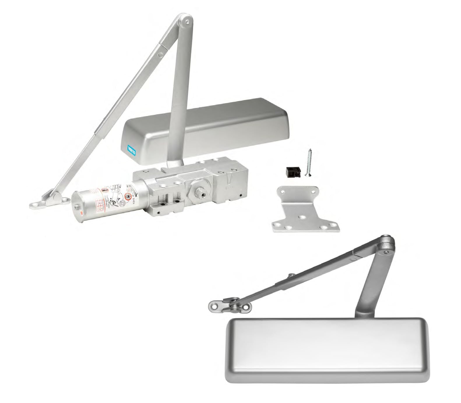 Ferme-porte commercial automatique à bras parallèle Pacific Doorware FBM 4041 AL