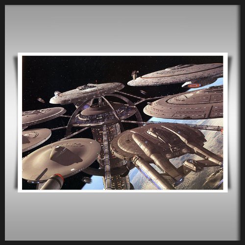 STAR TREK ENTERPRISE COLLECTION A2 CANVAS ART PRINT