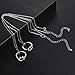 LUX ACCESSORIES A Promise is Forever Infinity Knot BFF Best Friends Matching Ring Necklace Set