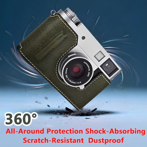 Funda protectora para cámara con correa de hombro ajustable verde X-Half 6