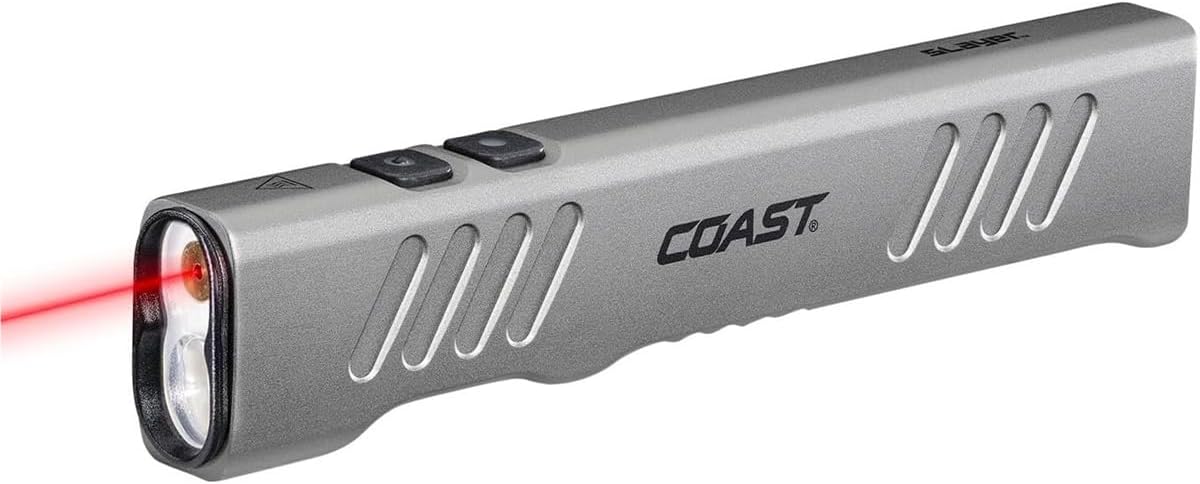 SLAYER PRO LASER 1030 Lumen Rechargeable Flashlight w/Laser