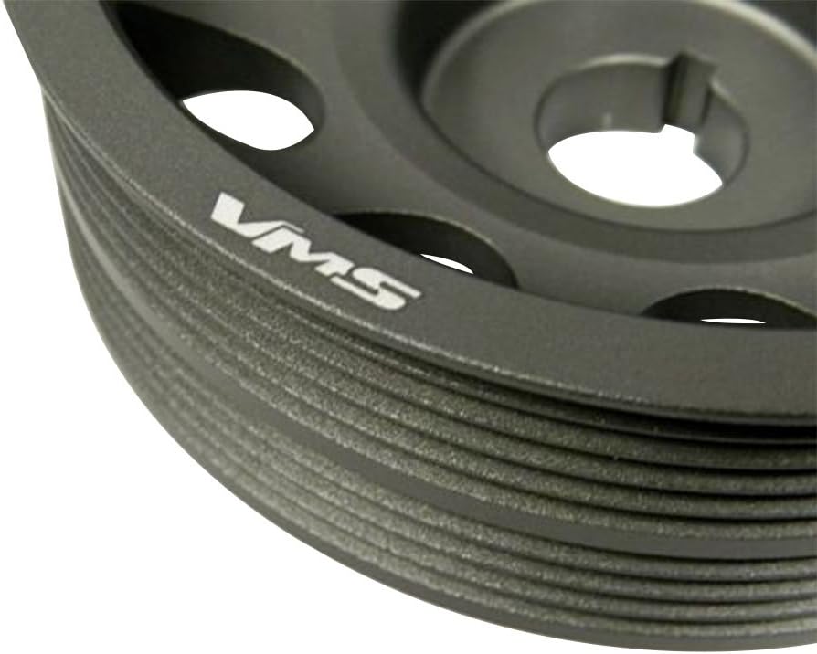 VMS RACING 93-11 Light Weight Billet Aluminum Crankshaft CRANK PULLEY Compatible with SUBARU Impreza 1993-2011