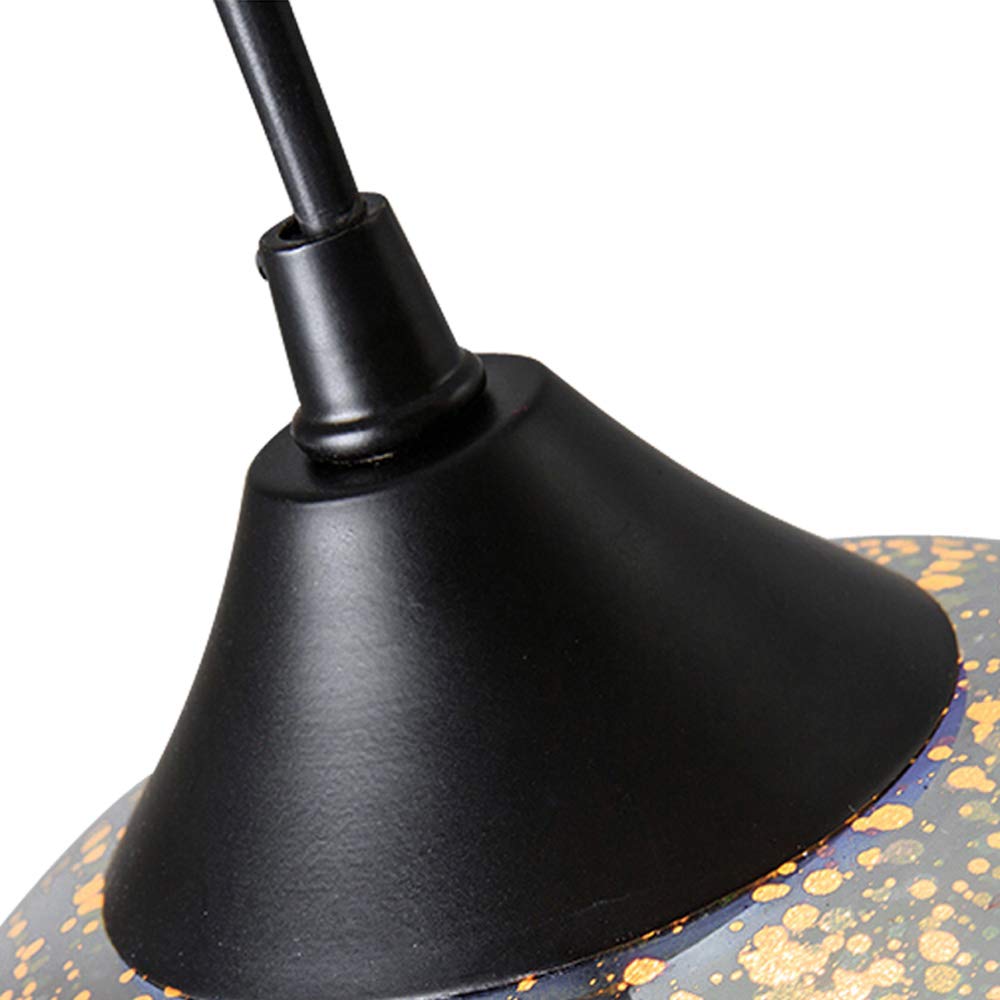 Kolorowa lampa wisząca ze szkła 3D, okrągły abażur Nordic Fireworks, nowoczesna, wielokolorowa, lampa sufitowa, E27, lampa wisząca do kuchni, restauracji, sypialni, baru