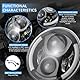 DREAMIZER 7 Zoll LED Motorrad Scheinwerfer E-geprüft mit weißem Tagfahrlicht Angel Eye Bernstein Blinker Kompatibel mit Harley Road King Street Glide Softail Electra Glide J-eep Wrangler JK TJ