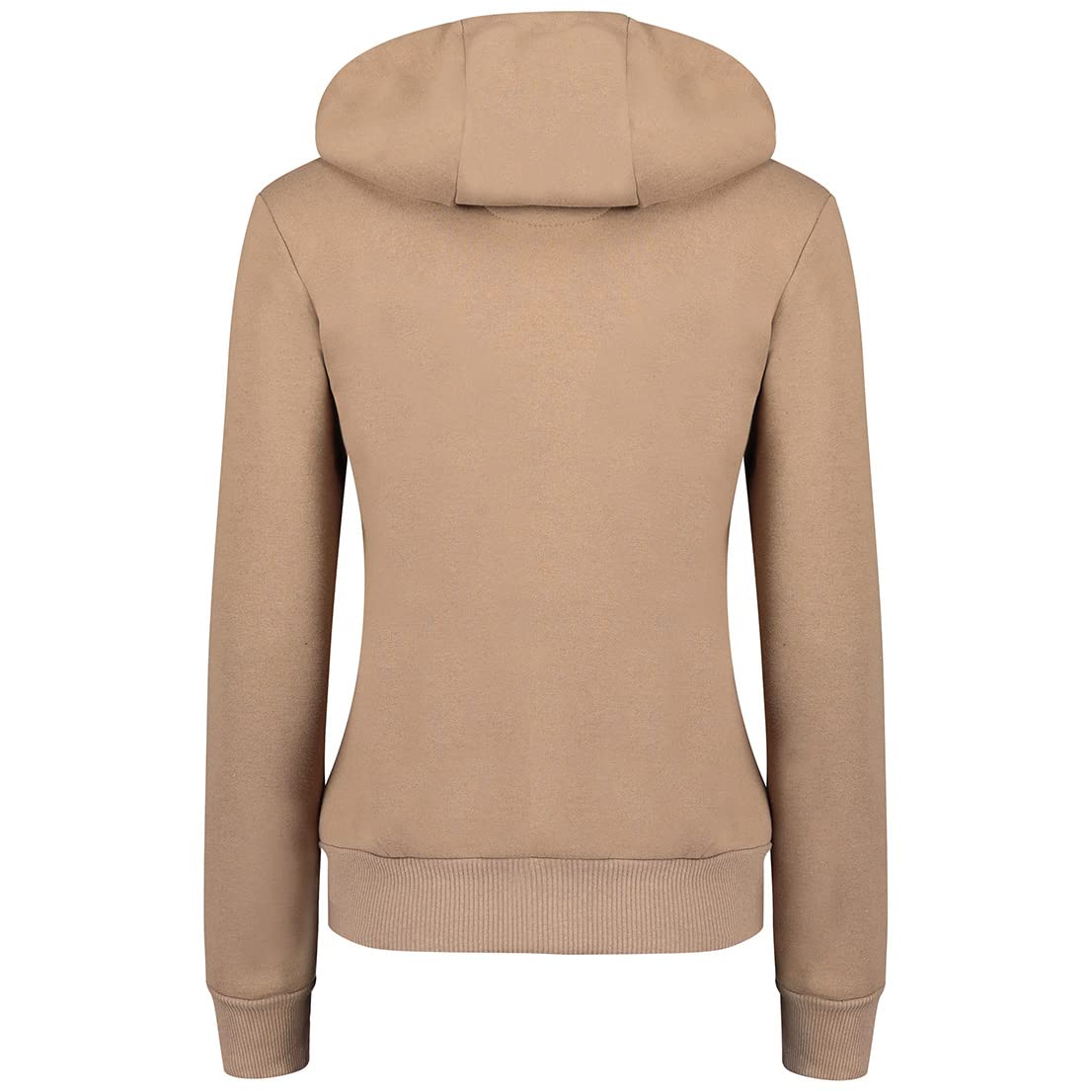 Geographical Norway Farlotte Lady - Hoodie Damen Sweatjacke Zip Kapuze Taschen - Pullover Damen Langarm Warm Jacke - Frauen Jahreszeit Frühling Sommer Herbst