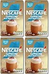 NESCAFÉ Cappuccino Decaffeinated Unsweetened Coffee Sachets x7 (Pack of 4, Total 28 Decaf Sachets)