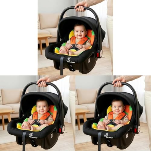 Image of R for Rabbit Picaboo Baby Carry Cot, 4 in 1 Multi Purpose Kids Carry Cot, Infant Car Seat, Rocker for Infant Babies of 0 to 15 Months & Weight Capacity Upto 13 Kgs(Colorful) (Pack of 3)