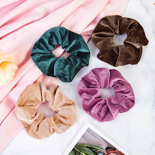 Yhmall 008-HTIE-1 12 Pcs Big Hair Scrunchies Velvet Elastic Hair Bands Scrunchy, Large Hair Scrunchies For Women'S Hair, Hair Ties Scrunchie Accessories Valentine'S Day Christmas Gifts thumb #2