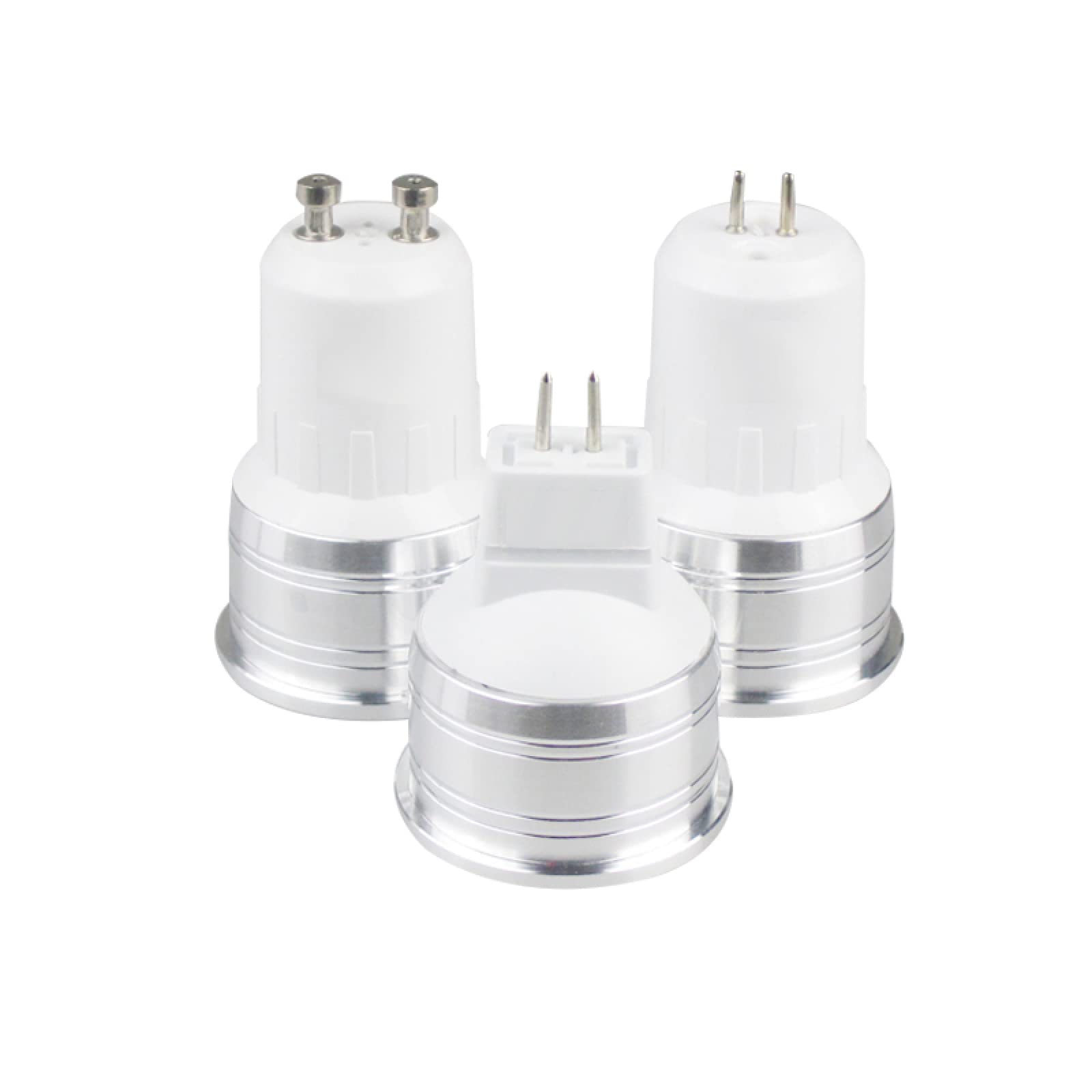 3 uds 1W 3W bombilla LED MR16 12V regulable 35mm Mini bombilla de foco GU5.3 GU10 E27 lámparas COB 220V 110V,Blanco frío GU5.3,1W de alta potencia