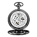 Produktbild Ppzmd Watches Taschenuhr und Taschenuhrkette Vintage Openwork Flip Handaufzugmaschine als Vatertag/Jubiläum/Ältestes Geschenk (Armband Geschenkbox) 02 Watches (Color : A)