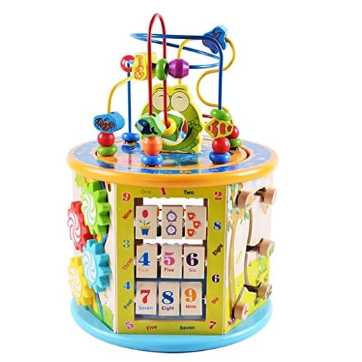 Activity Cube, Activity Box Beaded Maze, Multi-Function Educational Children's Toys for Baby &Shipped from US Warehouse