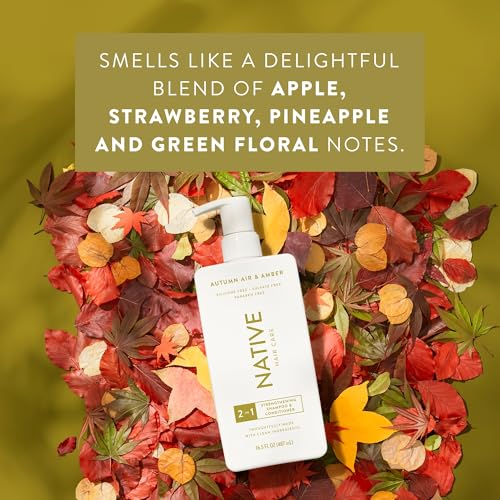 Native 2-in-1 Shampoo & Conditioner - Autumn Air & Amber - Naturally Derived Ingredients, Silicone-Free, Sulfate-Free, Paraben-Free, Strengthening... - Image 4
