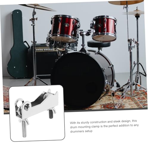 Abrazadera de montaje para cowbell de batería jazz, soporte para percusión, compatible con cowbell y jam block miniatura 5
