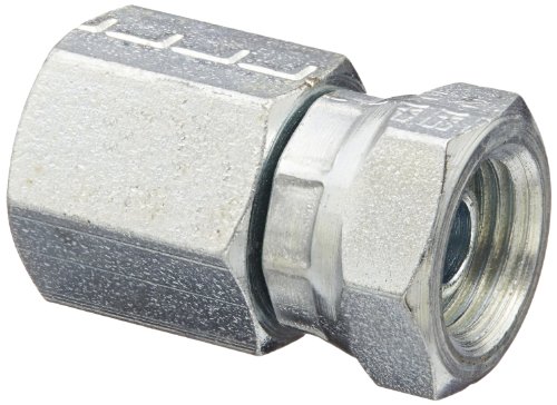 Eaton Weatherhead 9255X4X4 Carbon Steel Fitting, Swivel, Adapter, 1/4