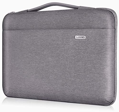 LANDICI Laptop Case Sleeve 11 11.6 12 Inch, 360°Protective Waterproof Tablet Cover Bag Compatible with Ipad pro 12.9 2021, Microsoft Surface Pro 7 8/Go 2 3, Acer Hp ASUS Chromebook, Grey