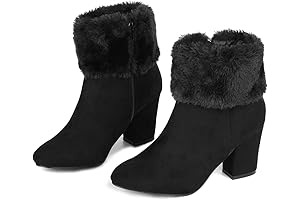 Women's Christmas Faux Fur Ankle Boots