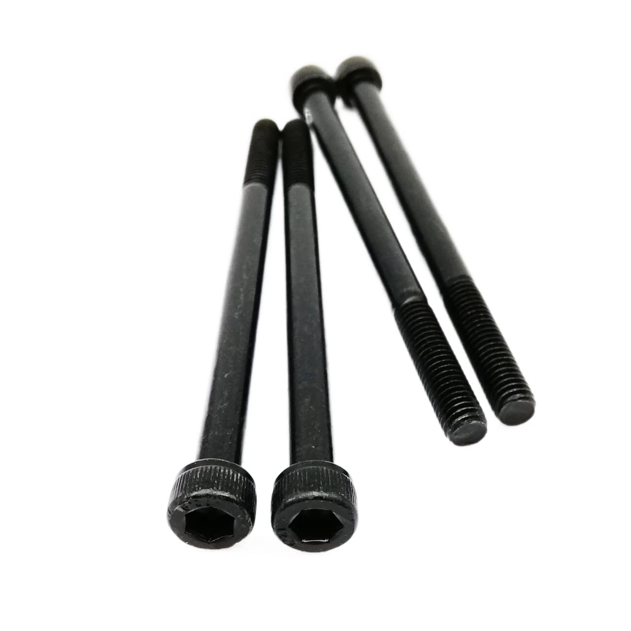 1/10pc M3 M4 M5 M6 M8 grado negro 12,9 acero alargado largo Allen hexágono cabeza hueca tornillo medio hilo L = 30-300mm(120mm 140mm,M4 10pcs)