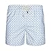 Blue coast yachting - Costume da bagno uomo con stampa, asciugatura rapida, Teschio bianco, L