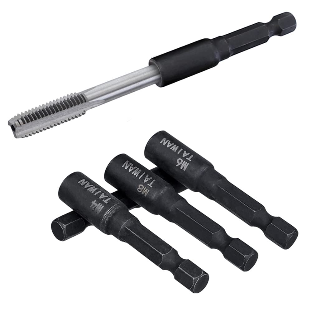 Tap Socket Wrench Set, Bestgle 8pcs 1/4 Inch Hex Shank