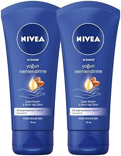 Yoğun Nemlendirici El Bakım Kremi 75ml, Besleyici, Shea Yağı, Badem Yağı, Kuru Ciltler, X2 Adet