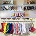 WeeksEight 44 Pack White Curtain Rings with Clips, Curtain Hooks Hangers Clip Rings for Hanging Drapes Bows Hat, Drapery Rings 1 in I D, Fits up to 5/8 in Diameter Curtain Rod.