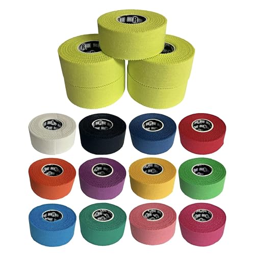 Image of Ringside 1 inch Athletic Trainers Tape, Cotton Kinesiology Tape for Combat Sports, Adhesive, 30 Foot Rolls, Yellow, 5 Pack