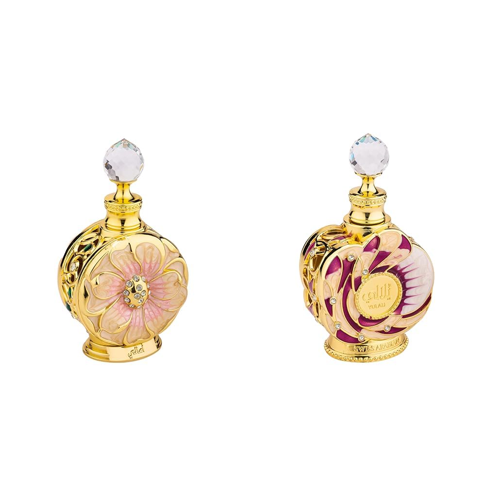 Swiss Arabian Amaali for Women - Woody, Fruity Gourmand Concentrated Perfume Oil & Yulali Perfume Oil-15ML (0.5oz)