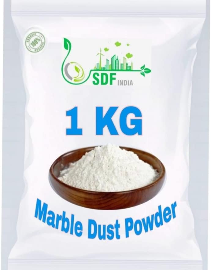 Pure White Marble Powder 1?kg ? Fine Calcium Carbonate Filler & Pigment for Art, Crafts, Paint, Plaster & DIY