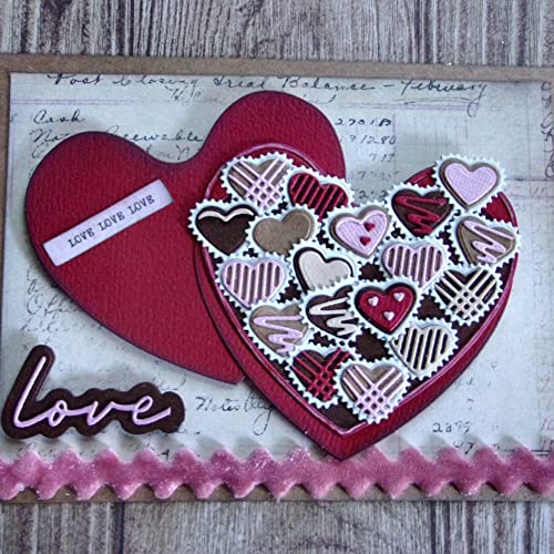 KSCRAFT Box of Chocolates Metal Cutting Dies Stencils for DIY Scrapbooking Decorative Embossing DIY Paper Card