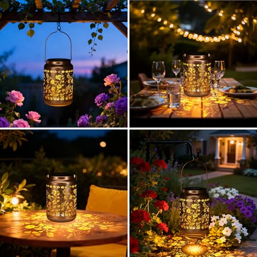 Lyeasw Garden Decor Hummingbird Solar Lanterns, 7 Inches Waterproof Hanging Lights $7.49 AC - image 3
