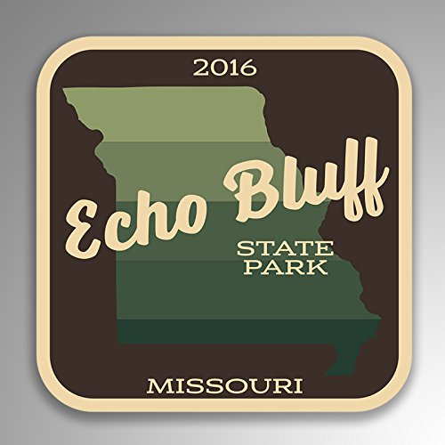 JMM Industries Echo Bluff State Park Missouri calcomanía de Vinilo Retro de...