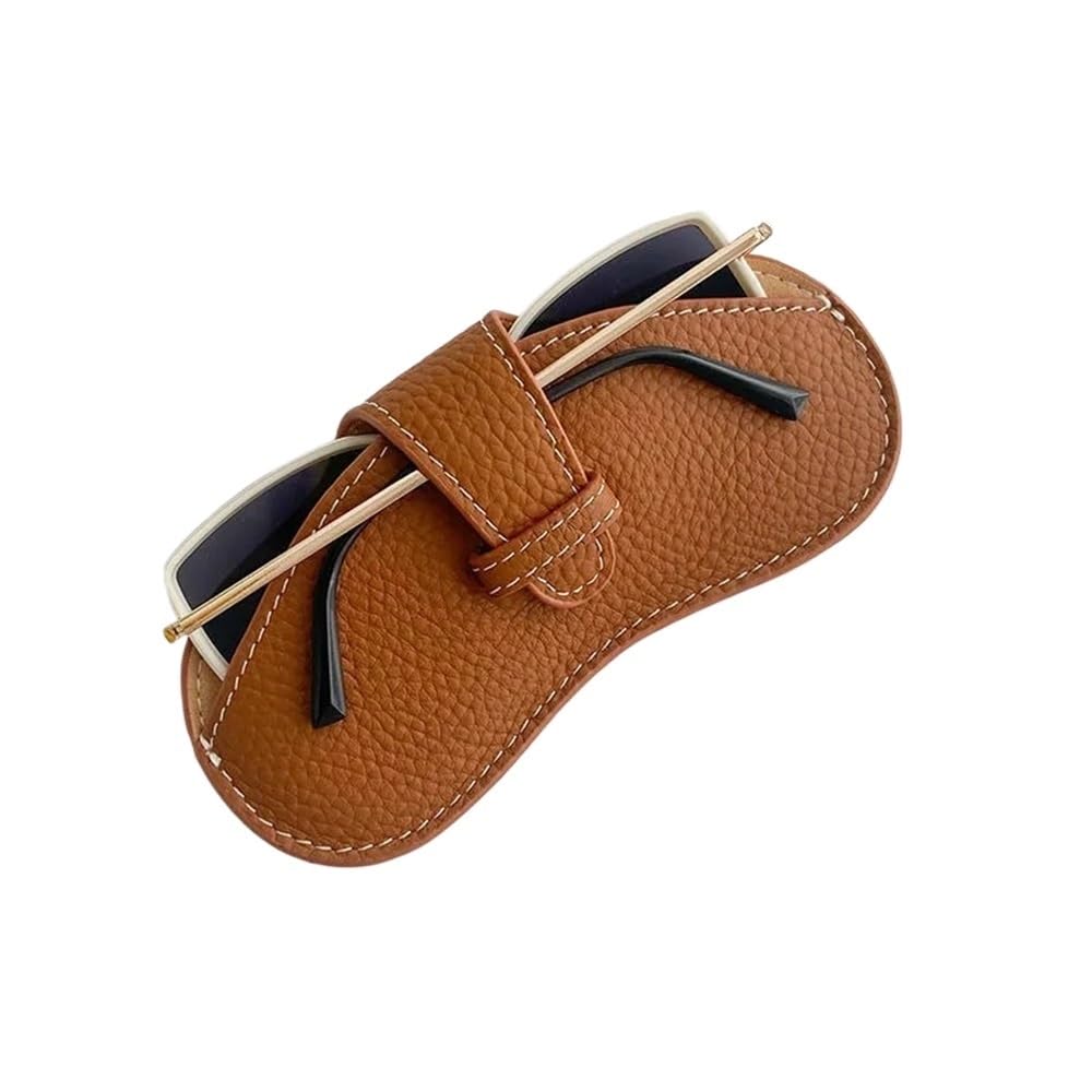3/6 szt. etui na okulary dla kobiet etui na okulary przeciwsłoneczne dla mężczyzn organizer na okulary przeciwsłoneczne etui kontaktowe pudełko na okulary (brązowy, 6 szt.), Brązowy, rozmiar