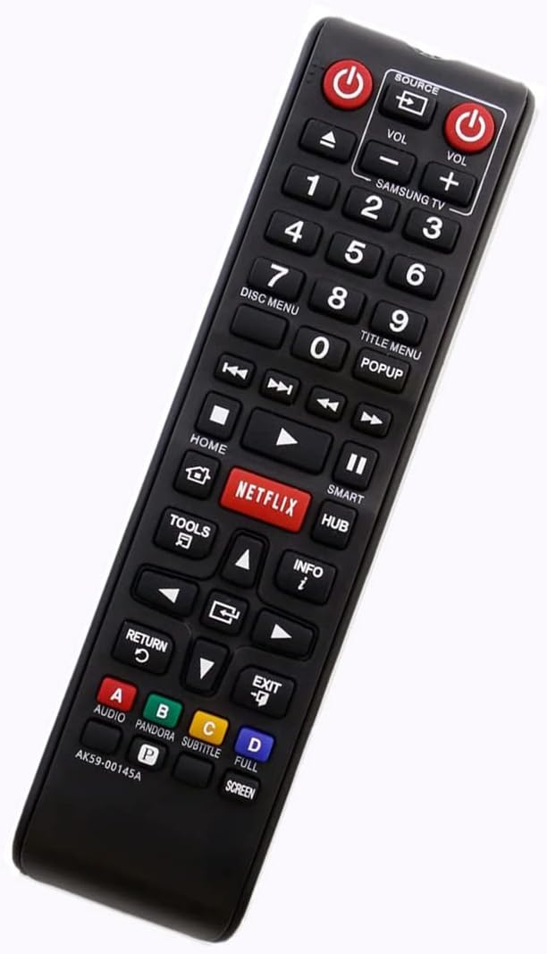 AK59-00145A BD Blu-ray Remote Control Replacement for Samsung Bluray DVD Disc Player