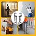Jecoupoon 18-30 Inch Aluminum Alloy Drywall Stilts with Black for Working at High Places (Black,18-30 Inch)